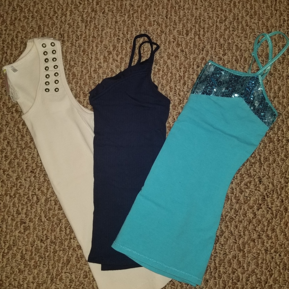 3 tank tops, run small